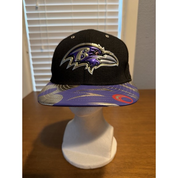 New Era Other - New Era 9FIFTY Baltimore Ravens 3D Liquid Chrome Logo Bill Hat Cap 7 1/4